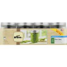 Load image into Gallery viewer, Glass Mason Jar With Lid &amp; Band, Wide Mouth, 16 Ounces, 12 Count