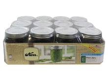 Load image into Gallery viewer, Glass Mason Jar With Lid &amp; Band, Wide Mouth, 16 Ounces, 12 Count