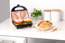 Load image into Gallery viewer, Dual Electric Sandwich Maker and Panini Grill with Ultra Nonstick Copper Surface