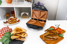 Load image into Gallery viewer, Dual Electric Sandwich Maker and Panini Grill with Ultra Nonstick Copper Surface