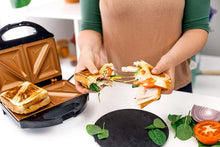 Load image into Gallery viewer, Dual Electric Sandwich Maker and Panini Grill with Ultra Nonstick Copper Surface