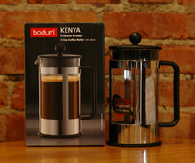 Load image into Gallery viewer, Kenya 8 Cup French Press Chrome Coffee Maker